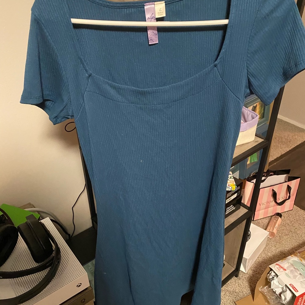 Blue dress